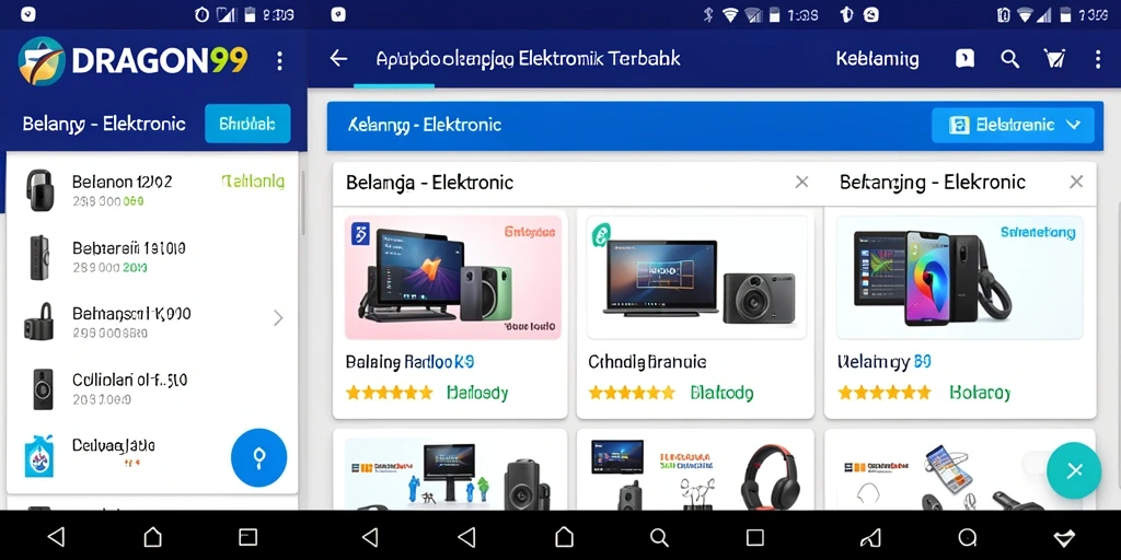 Antarmuka pengguna DRAGON99 yang menarik dan mudah digunakan.