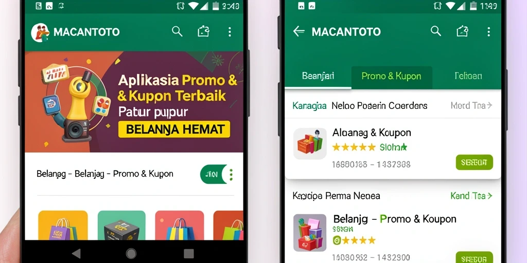 Antarmuka pengguna MACANTOTO yang menarik dengan berbagai fitur promo.