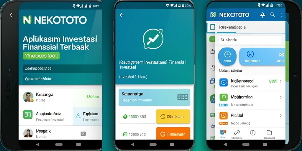 Antarmuka utama NEKOTOTO menampilkan grafik investasi dan analisis pasar.