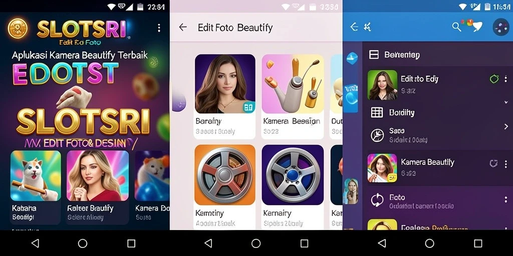 Antarmuka user-friendly SLOTSRI untuk edit foto yang memukau.